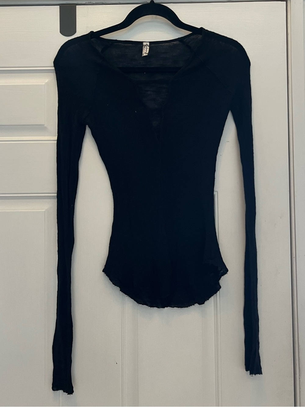 Black long sleeve Free People Shirt - XS